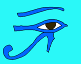 Dibujo Ojo Horus pintado por GNBJGUIDG