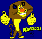 Dibujo Madagascar 2 Alex pintado por dannaee