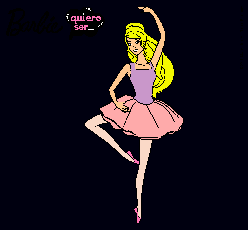 Dibujo Barbie bailarina de ballet pintado por alicul