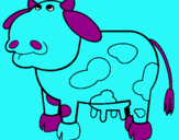 Dibujo Vaca pensativa pintado por laura145209