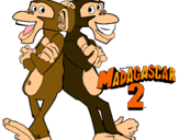 Dibujo Madagascar 2 Manson y Phil 2 pintado por chika14