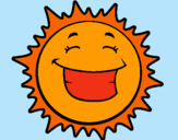Dibujo Sol sonriendo pintado por CKFI3J4NEWII