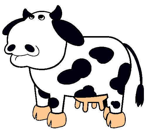 Dibujo Vaca pensativa pintado por juanpa0708