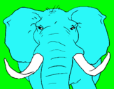 Dibujo Elefante africano pintado por victorrrrrrr