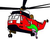 Dibujo Helicóptero al rescate pintado por juanpa0708