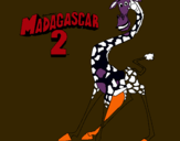 Dibujo Madagascar 2 Melman pintado por hg65rin