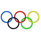 Dibujo Anillas de los juegos olimpícos pintado por sawqd