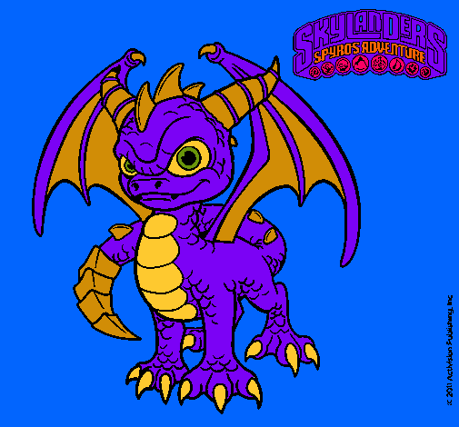 Dibujo Spyro pintado por zorakzitho