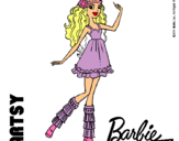 Dibujo Barbie Fashionista 1 pintado por soooooo