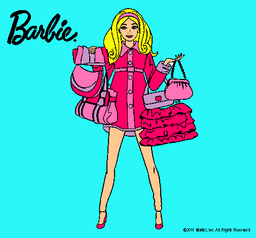 Dibujo Barbie de compras pintado por lauruki