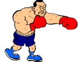 Dibujo Boxeador pintado por rovi