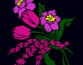 Dibujo Ramo de flores pintado por 060744