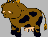 Dibujo Vaca pensativa pintado por dahiannnnnnn