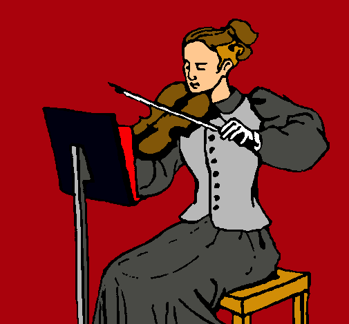 Dama violinista