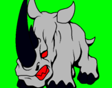 Dibujo Rinoceronte II pintado por 55578