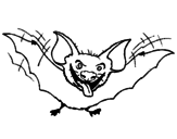 Dibujo Murciélago con la lengua fuera pintado por virgoz