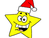 Dibujo estrella de navidad pintado por 999999999999