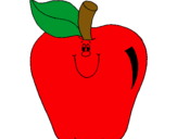 Dibujo Manzana pintado por bre3nda