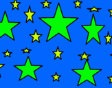 Dibujo Conjunto de estrellas pintado por wuendy