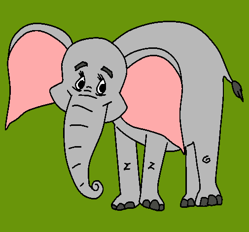 Dibujo Elefante feliz pintado por Tainara14