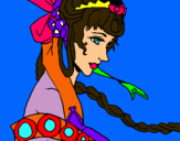 Dibujo Princesa china pintado por jdjm