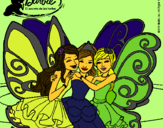 Dibujo Barbie y sus amigas en hadas pintado por Angyyy