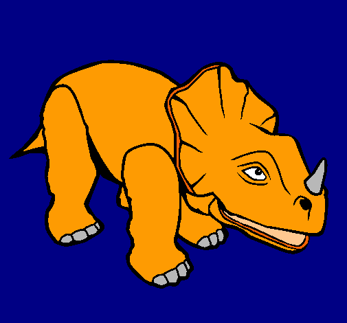 Dibujo Triceratops II pintado por Dino-Jor