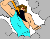 Dibujo Dios Zeus pintado por ismael9