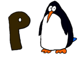 Dibujo Pingüino pintado por emilai