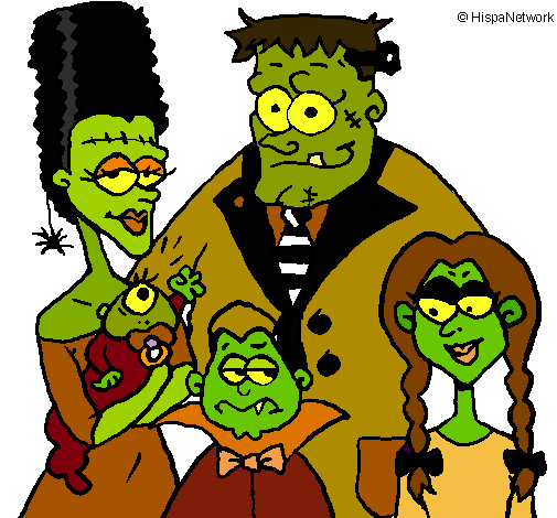 Dibujo Familia de monstruos pintado por Brando_201