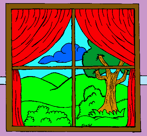 Como pintar una ventana dibujo
