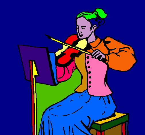 Dama violinista