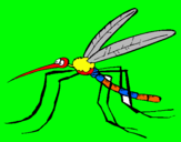 Dibujo Mosquito pintado por jmi4          
