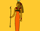 Dibujo Hathor pintado por trjfirguidgh