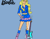 Dibujo Barbie rockera pintado por Arotxu