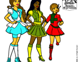 Dibujo Barbie y sus compañeros de equipo pintado por Angyyy