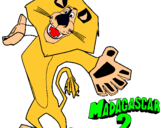 Dibujo Madagascar 2 Alex 2 pintado por roiman   