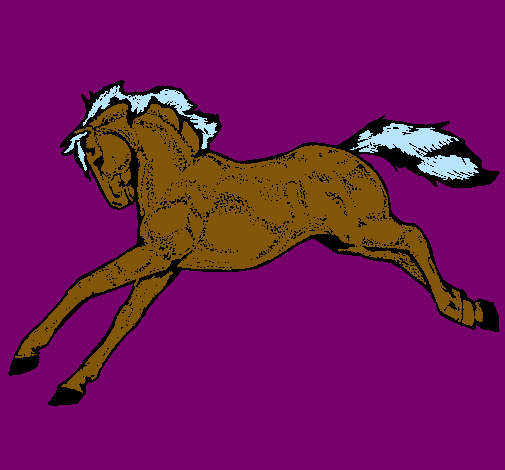 Dibujo Caballo corriendo pintado por Ratona15