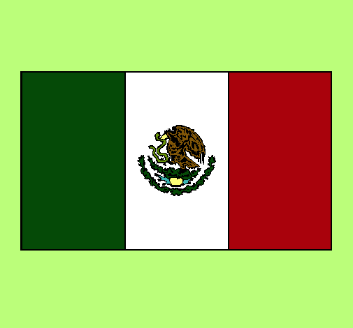 Dibujo México pintado por ganzo