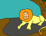 Dibujo Rey león pintado por fdffrtrt
