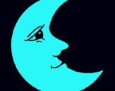 Dibujo Luna pintado por 060744
