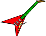 Dibujo Guitarra eléctrica II pintado por fgjfgyjngfyi