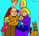 Dibujo Familia pintado por DFBGBUIGG