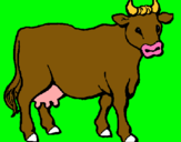 Dibujo Vaca pintado por alazan