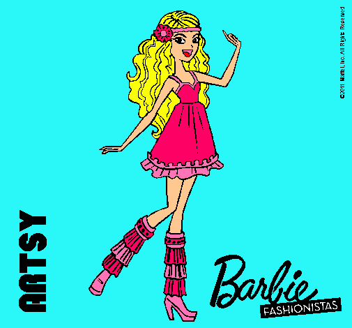 Dibujo Barbie Fashionista 1 pintado por lauruki