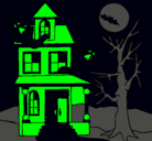 Dibujo Casa fantansma pintado por lucho06