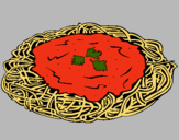 Dibujo Espaguetis con queso pintado por Angyyy