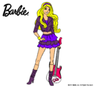 Dibujo Barbie rockera pintado por 5454358541