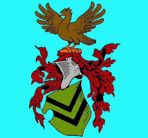 Dibujo Escudo de armas y aguila  pintado por igygy