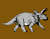 Dibujo Triceratops pintado por maku30